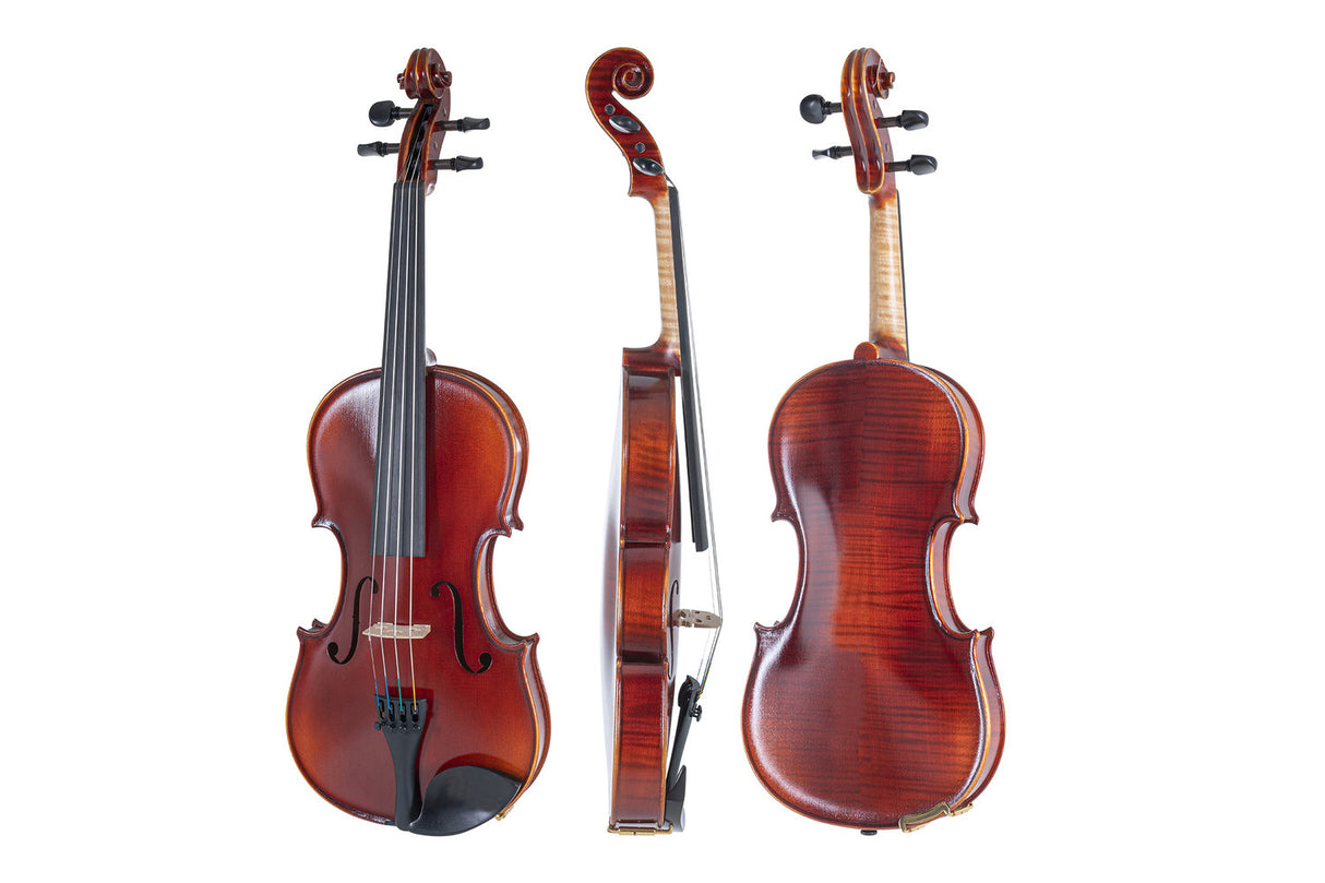 GEWA Violin Ideale - 4/4 lefthand (Ready to play incl. shaped case, Massaranduba bow, Larsen Aurora strings, transport-secured)