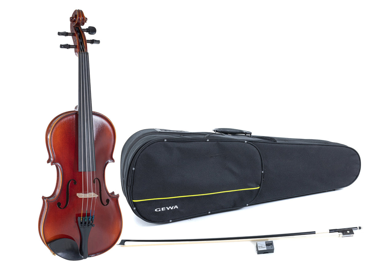 GEWA Violin Ideale - 3/4 (Ready to play incl. shaped case, carbon bow, Larsen Aurora strings, transport-secured)