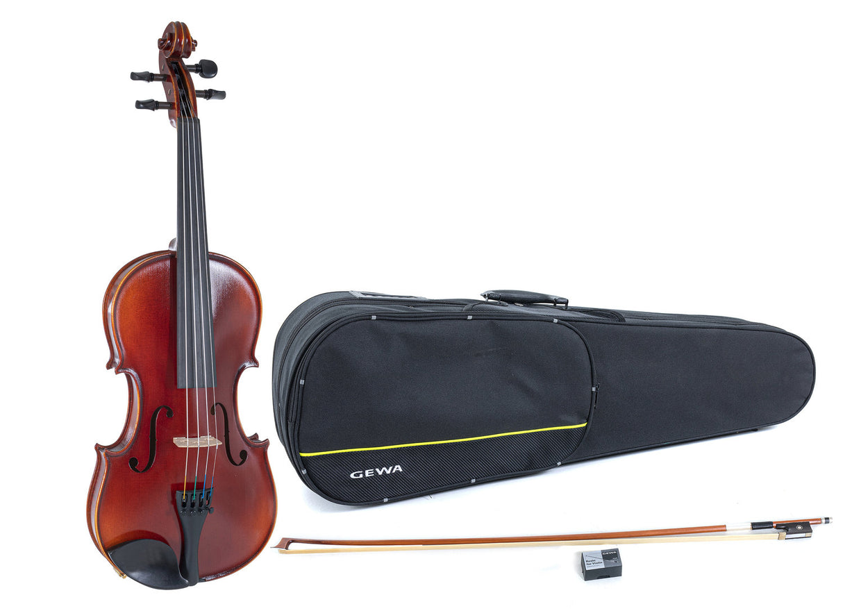 GEWA Violin Ideale - 4/4 (Set up with Wittner fine tuning tailpiece incl. shaped case, Massaranduba bow, Larsen Aurora strings)