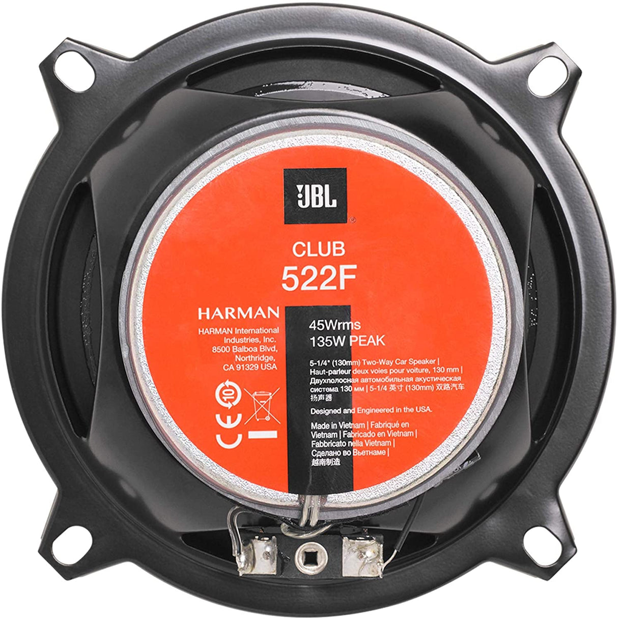 JBL CLUB 522F Bilhøjttalersæt (13cm, 5,25")