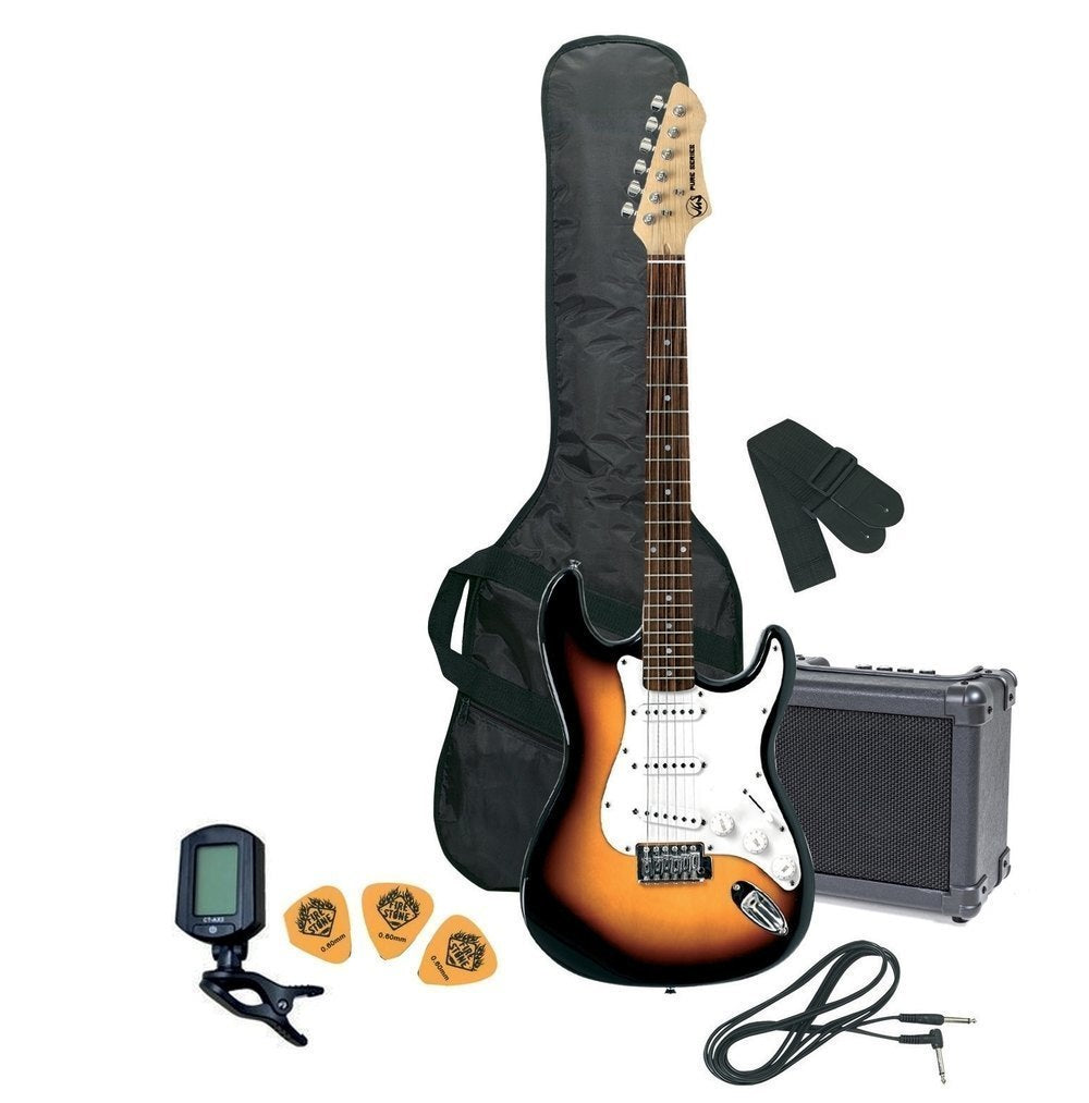 VGS RC-100 Guitar Pack, elguitar med forstærker, 3-Tone Sunburst