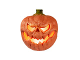 Halloween-græskar med lys, orange, 18 cm
