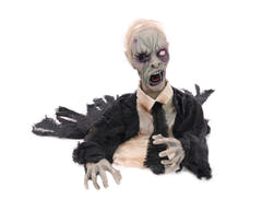 Halloween zombie, animeret, 43 cm