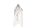 Halloween heks, hvid, animeret, 170 cm