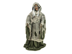 Halloween heks, grøn, animeret, 145 cm