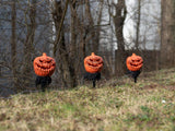 Halloween-græskar med jordspyd, 3 stk., 39 cm