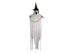 Halloween-spøgelse med spids hat, hængende, animeret, 200 cm