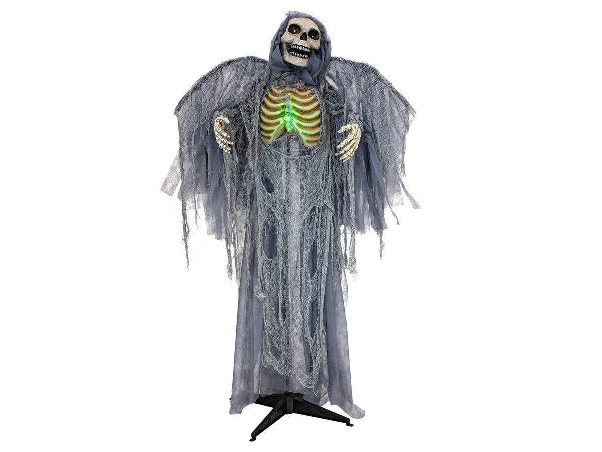 Halloween-figur mørkets engel, animeret, 175 cm