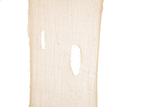 Halloween dekorationsstof, grovmasket, beige, 75x300 cm