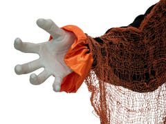 Halloween-figur klovn med ballon, animeret, 170 cm