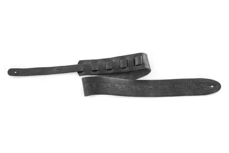 Ovation Premium guitarrem i læder, Leaf, Black