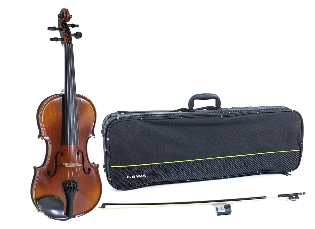 GEWA Violin Allegro - 4/4 (Ready to play incl. violin case, carbon bow, Larsen Aurora strings, transport-secured)