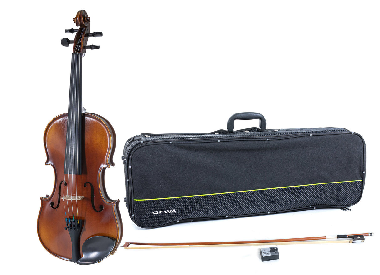 GEWA Violin Allegro - 4/4 lefthand (Set up with Wittner fine tuning tailpiece incl. violin case, Massaranduba bow, Larsen Aurora strings)