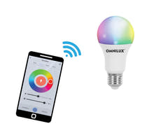 EUROLITE Set LED E27 RGB/WW/CW WiFi + Triangle Base black