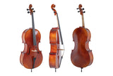 GEWA Cello Ideale - 3/4 (Ready to play, incl. bag, carbon bow, Larsen Aurora strings, transport-secured)