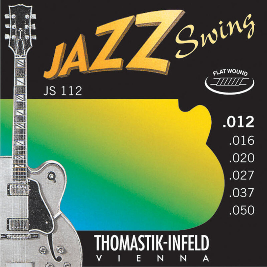 Thomastik-Infeld Strings for E-guitar Jazz Swing Series Nickel Flat Wound - Set 012 flatwound (JS112)