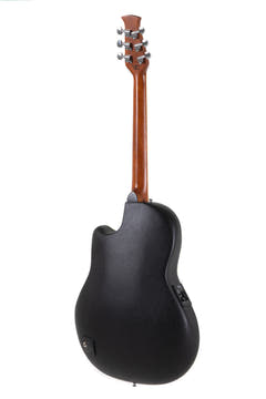 Applause E-Acoustic Guitar AB28 Super Shallow Bowl Cutaway - Black Satin (AB28-5S)
