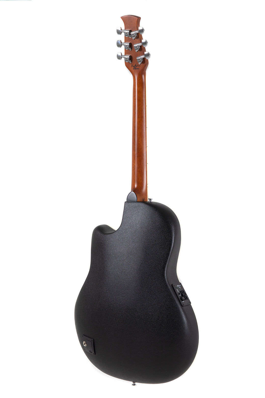 Applause E-Acoustic Guitar AB28 Super Shallow Bowl Cutaway - Black Satin (AB28-5S)