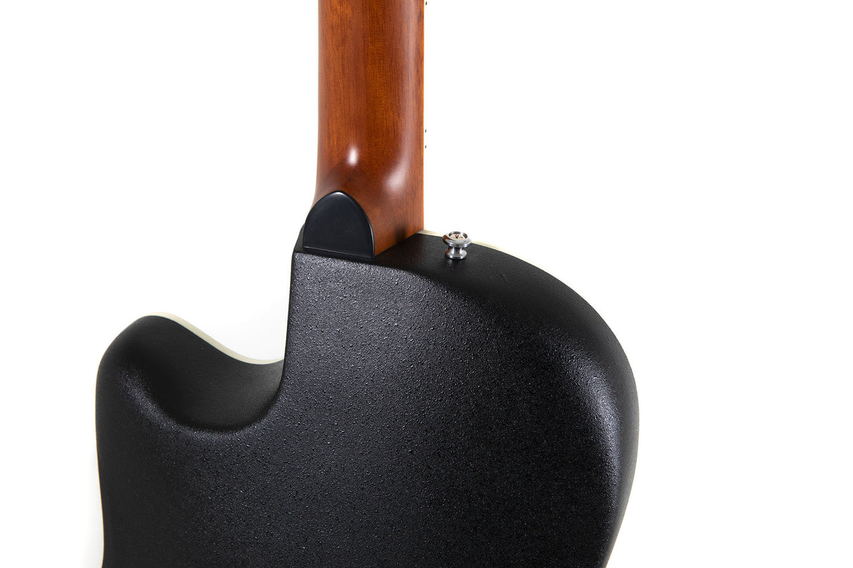 Applause E-Acoustic Guitar AB28 Super Shallow Bowl Cutaway - Black Satin (AB28-5S)