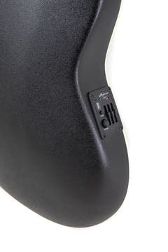 Applause E-Acoustic Guitar AB28 Super Shallow Bowl Cutaway - Black Satin (AB28-5S)