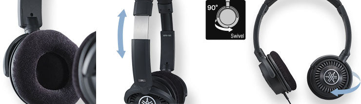 Yamaha HPH-150B Studie Høretelefoner (Sort)
