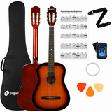 SUPRIMO CGS3 SB klassisk guitarpakke 4/4, sunburst