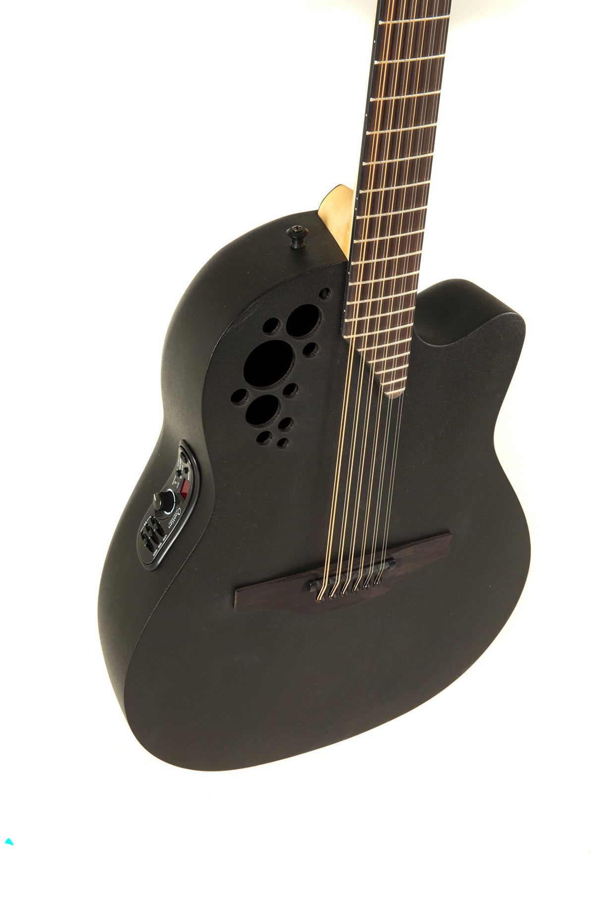 Ovation E-Acoustic Guitar Elite TX Deep Contour Cutaway 12-string - Black Textured (2058TX-5-G)