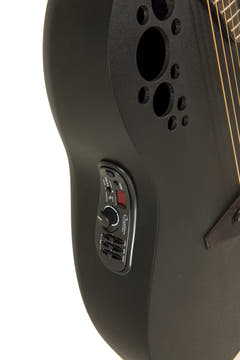 Ovation E-Acoustic Guitar Elite TX Deep Contour Cutaway - Black Textured (2078TX-5-G)