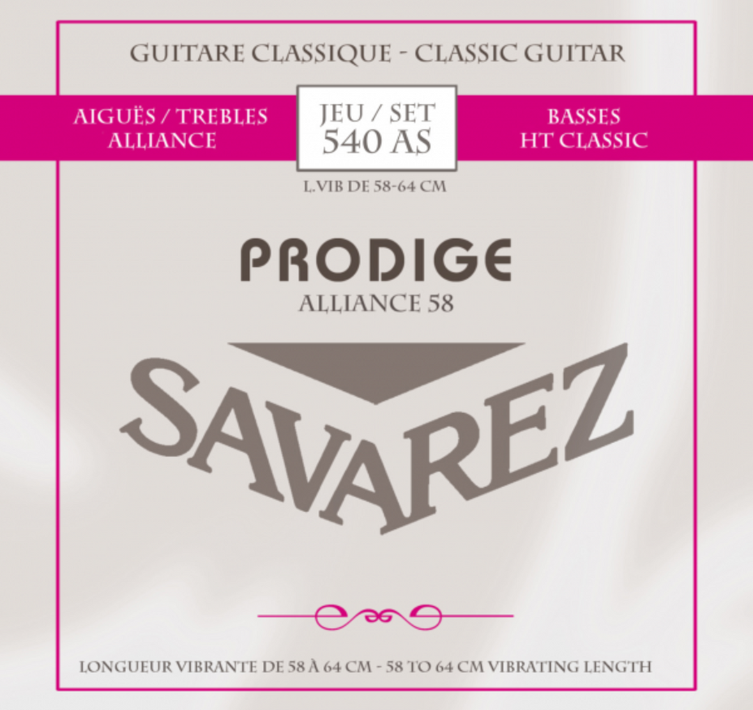 Savarez Strings for classic guitar Prodige 38 Children's Guitar - 3/4-7/8 Carbon (540AS)