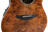 Ovation E-Acoustic Guitar Celebrity Standard Plus Mid Cutaway - Nutmeg Burled Maple (CS24P-NBM-G)