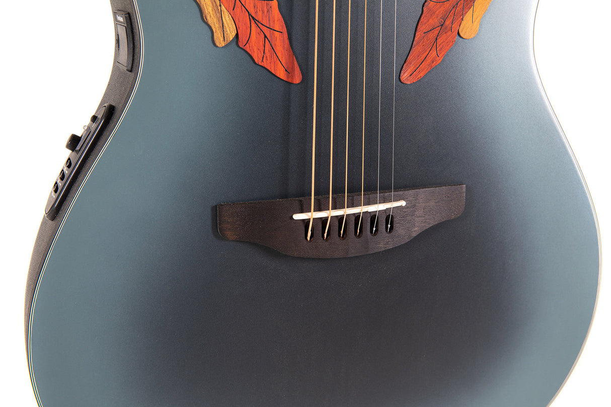 Ovation E-Acoustic Guitar Celebrity Elite Mid Cutaway - Reverse Blue Burst (CE44-RBB-G)