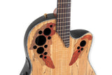 Ovation E-Acoustic Guitar Celebrity Elite Plus Mid Cutaway - Natural Spalted Maple (CE44P-SM-G)
