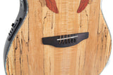 Ovation E-Acoustic Guitar Celebrity Elite Plus Mid Cutaway - Natural Spalted Maple (CE44P-SM-G)