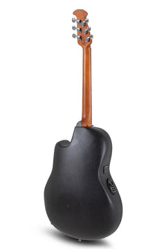 Ovation E-Acoustic Guitar Celebrity Elite Plus Mid Cutaway - Blue Transparent Quilt (CE44P-8TQ-G)