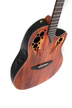 Ovation E-Acoustic Guitar Celebrity Elite Plus Mid Cutaway - Figured Koa (CE44P-FKOA-G)