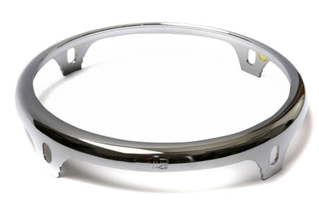 Latin Percussion Hooped Conga Comfort Curve II - X Series LP-JRX Junior Congas - Chrome - 9" Junior Conga | 5 hole (LP737B)