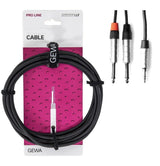 GEWA Pro Line Y-kabel 1,5 m, minijack til 2 x mono-jack