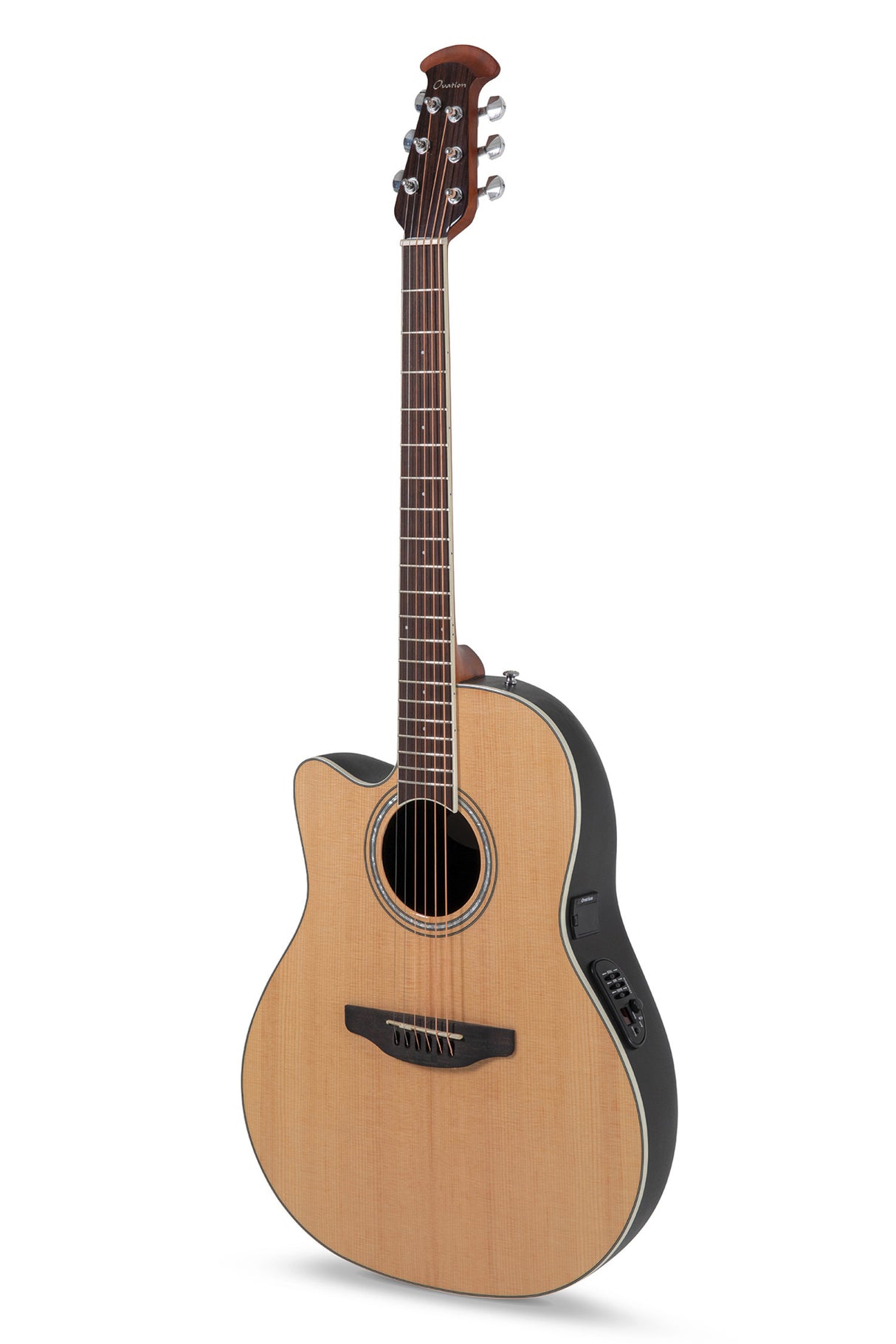 Ovation E-Acoustic Guitar Celebrity CS Standard Mid Cutaway - Natural (CS24L-4-G)