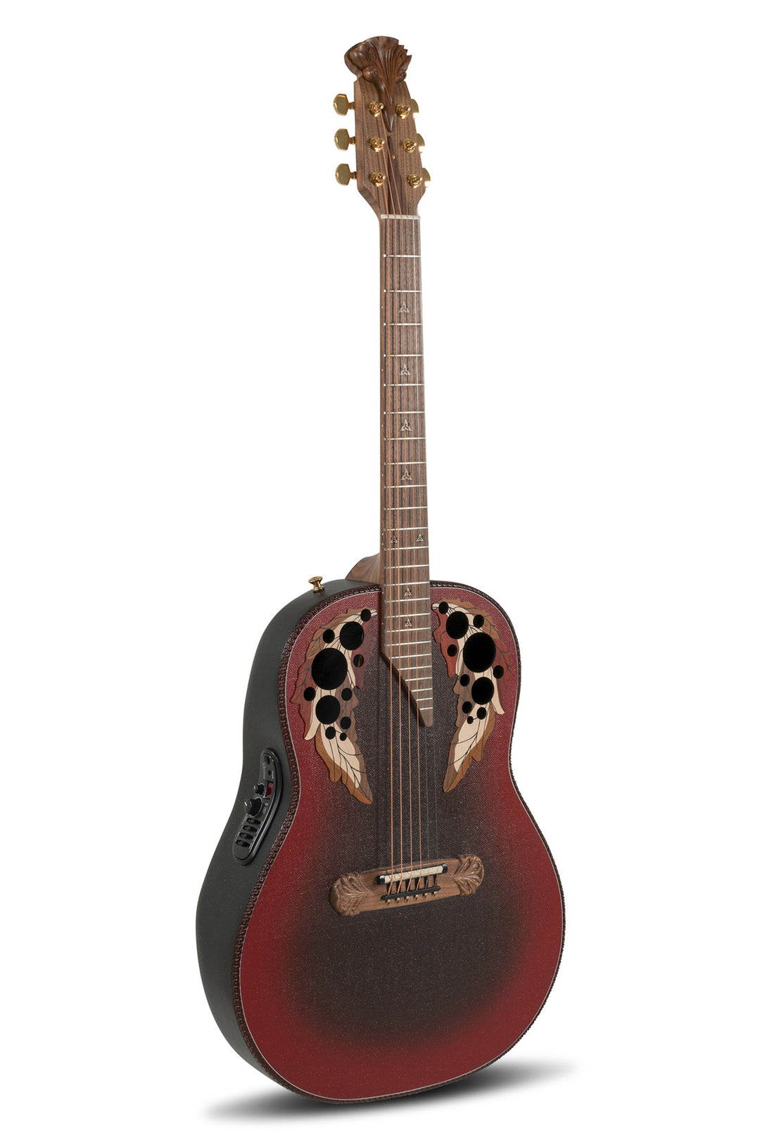 Adamas E-Acoustic Guitar 1687GT Deep Non-Cutaway - Reverse Red Burst (1687GT-2-G)