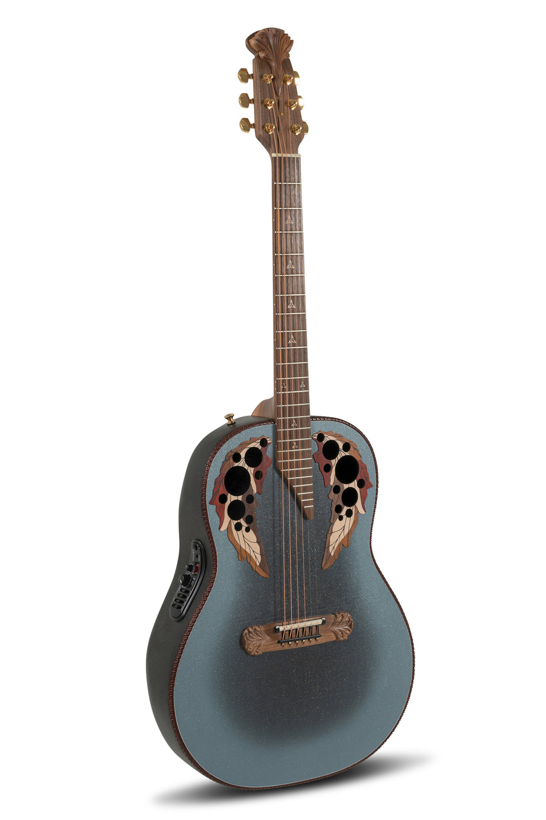 Adamas 1687GT Deep Non-Cutaway elakustisk guitar, Reverse Blue Burst