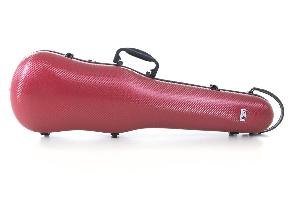 GEWA Polycarbonate 1.8 formkasse til violin 4/4, rød