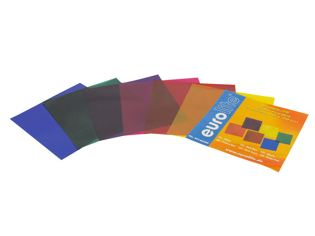 EUROLITE Color Foil Set 19x19cm, six colors