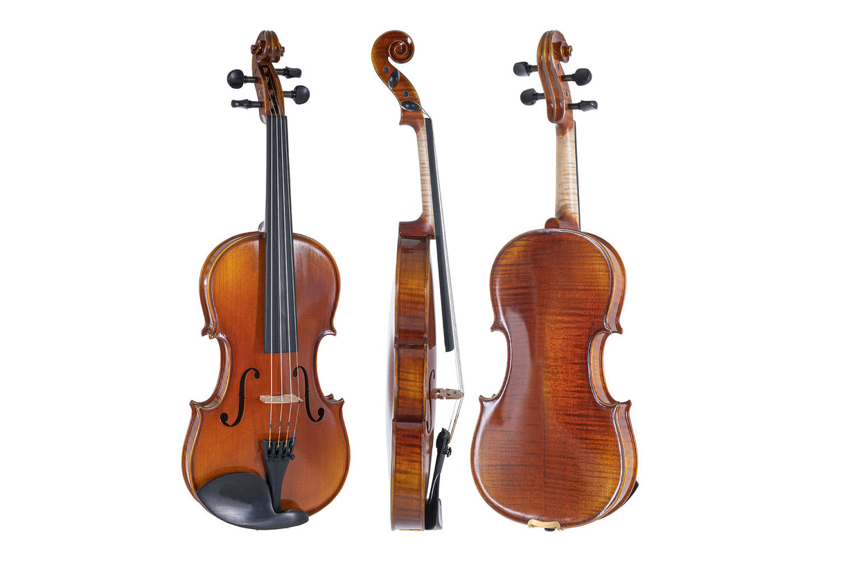 GEWA Violin Maestro 1 - 1/4 (Ready to play incl. shaped case, Massaranduba bow and Larsen Aurora strings)
