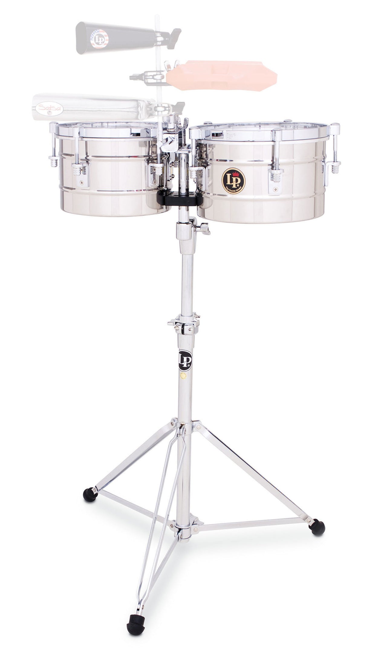 Latin Percussion Timbales Tito Puente Timbalitos - Steel (LP272-S)