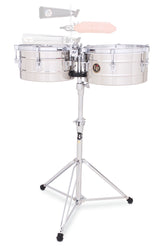 Latin Percussion Timbales Tito Puente Stainless Steel - 12"/13" (LP255-S)