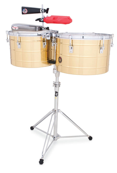 Latin Percussion Timbales Tito Puente Thunder Timbs - Brass (LP258-B)