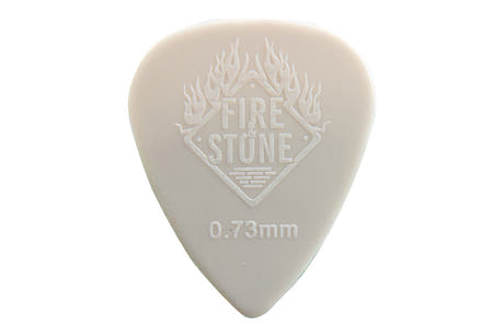 Fire & Stone Nylon plektre 0,73 mm, grå, 12 stk.