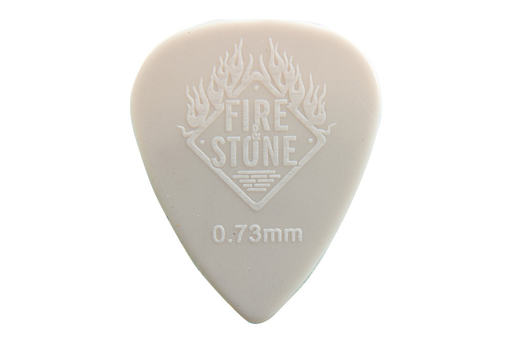 Fire & Stone Nylon plektre 0,73 mm, grå, 12 stk.