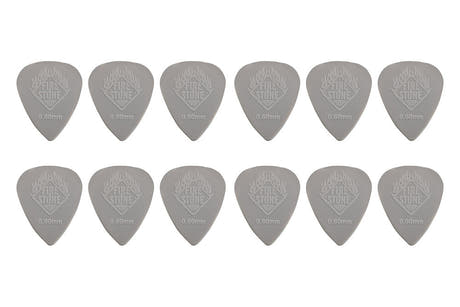 Fire & Stone Nylon plektre 0,60 mm, lysegrå, 12 stk.