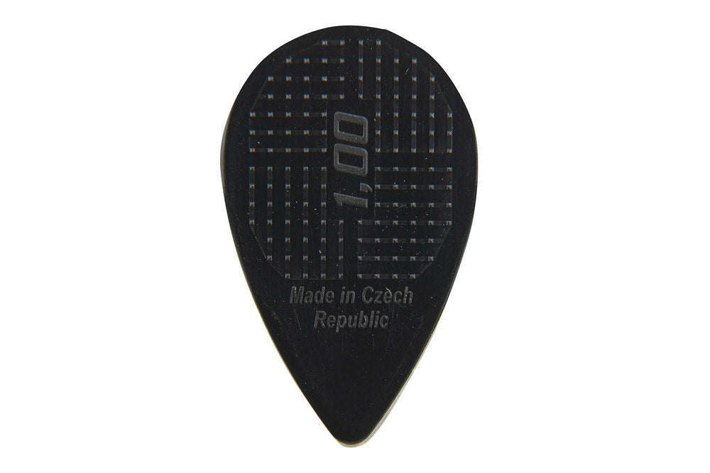 D-Grip Janicek Balkan plektre, 1,00 mm, sort, 6 stk.